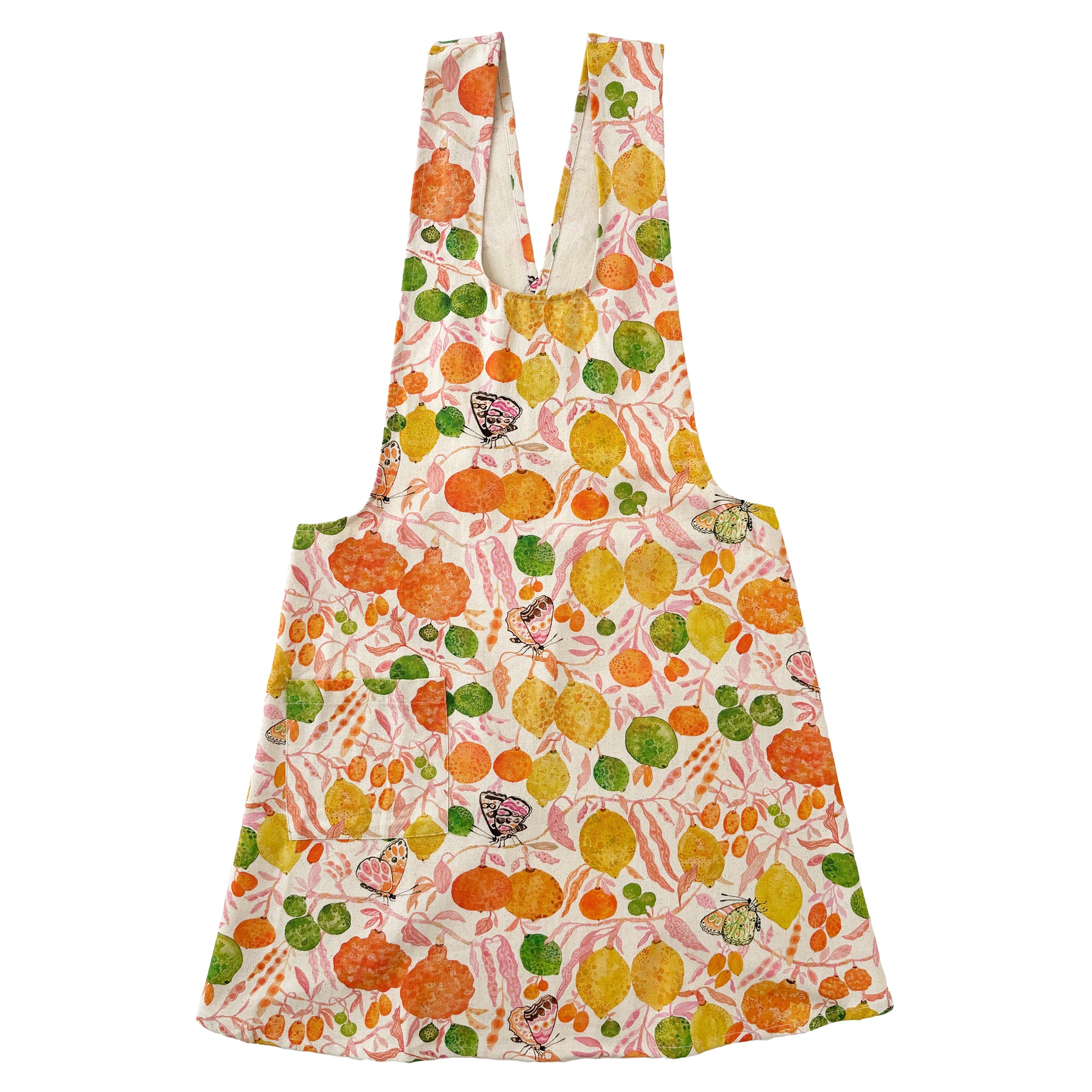 Pinafore Apron-Citrus – Betsy Olmsted