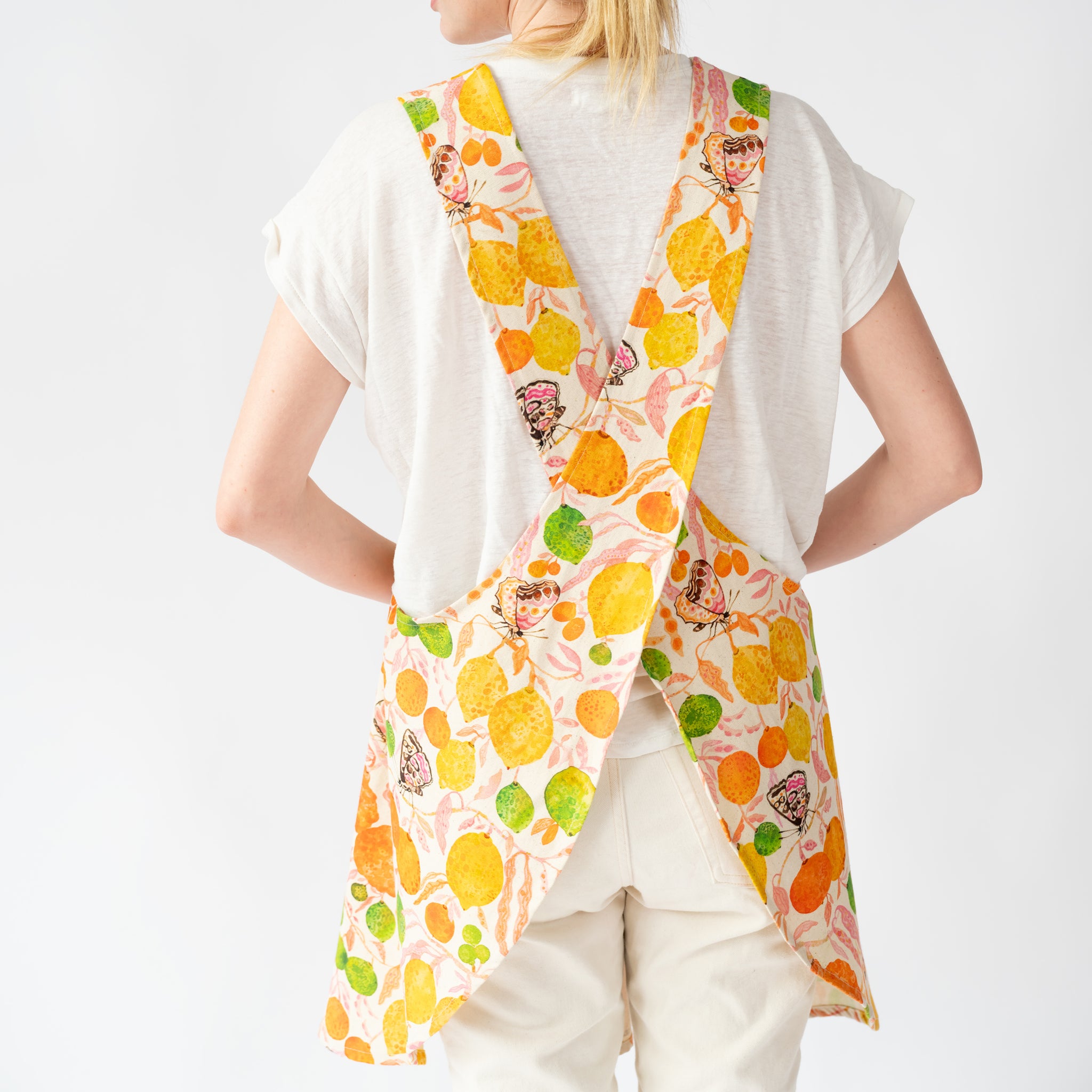 Pinafore Apron-Citrus – Betsy Olmsted