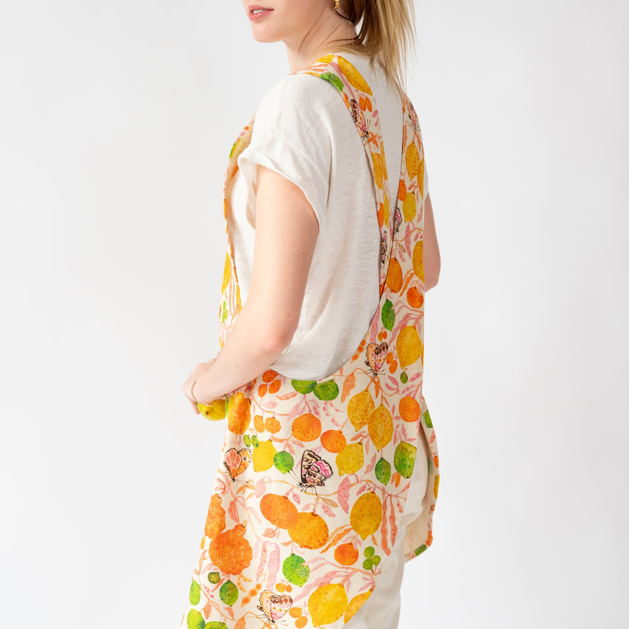 Pinafore Apron-Citrus – Betsy Olmsted