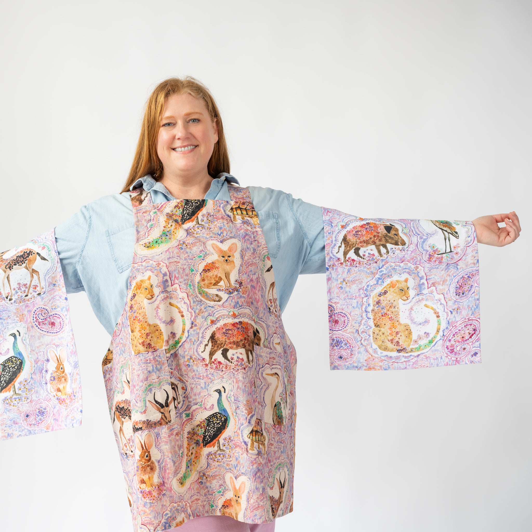 Tea Towel- Menagerie Deux – Betsy Olmsted