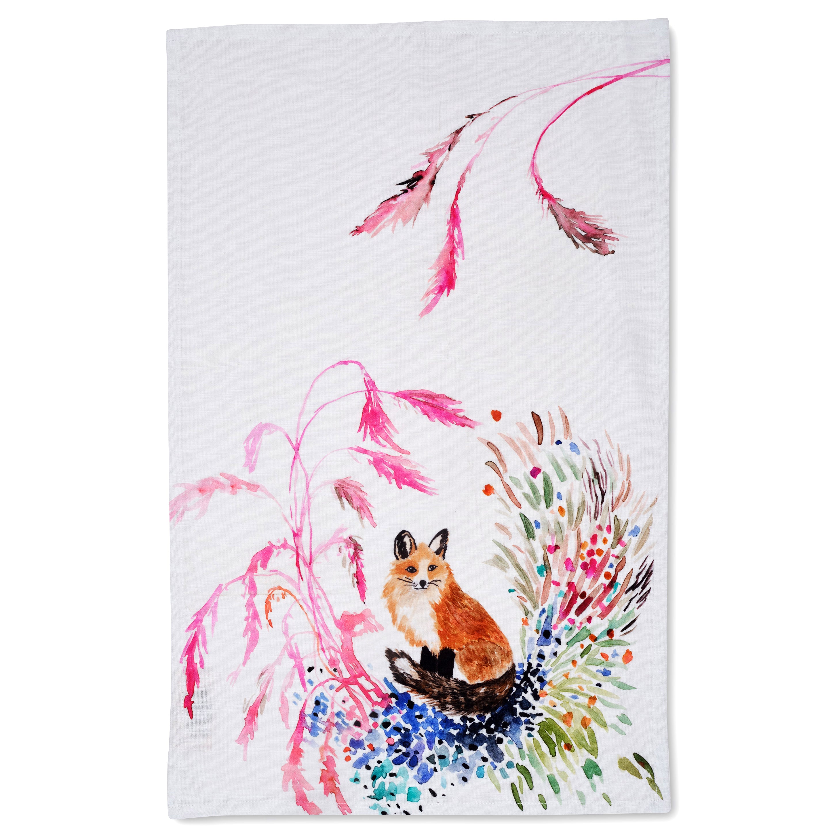 Fox & Feathers Tea Towel – ShopTansy