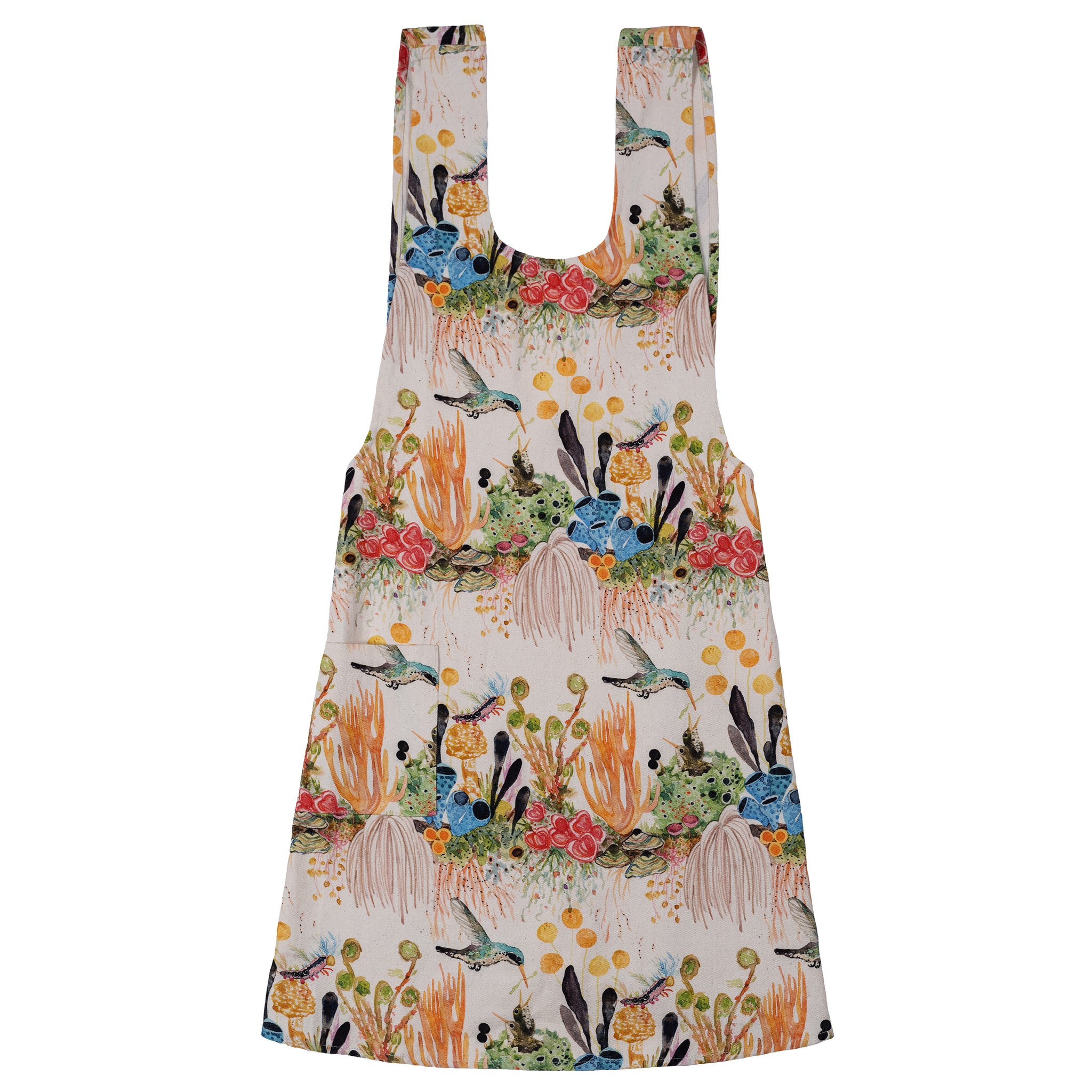 Pinafore Apron- Lichen Jungle – Betsy Olmsted